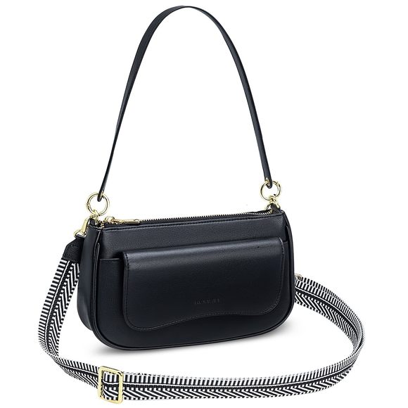 Shoulder Bag With 2 Removable Straps Zier Closure Crossbody Bags >:) - Picture 1 of 6